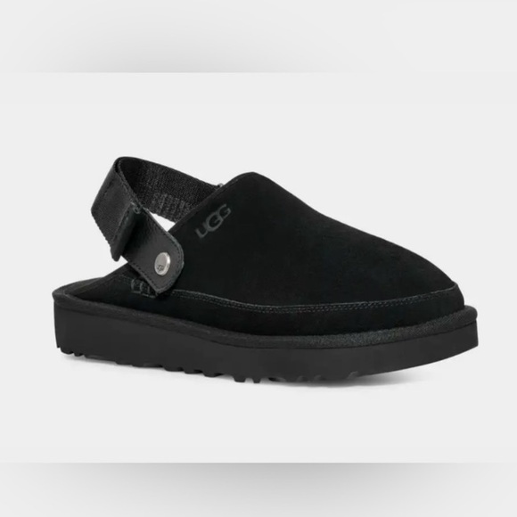 New In Box UGG Black Goldencoast Clog Size 8M Woman Size 9 - Picture 4 of 9